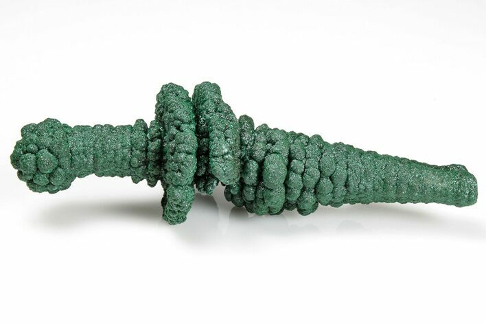 Sparkling, Botryoidal Malachite Stalactite - Congo #208389